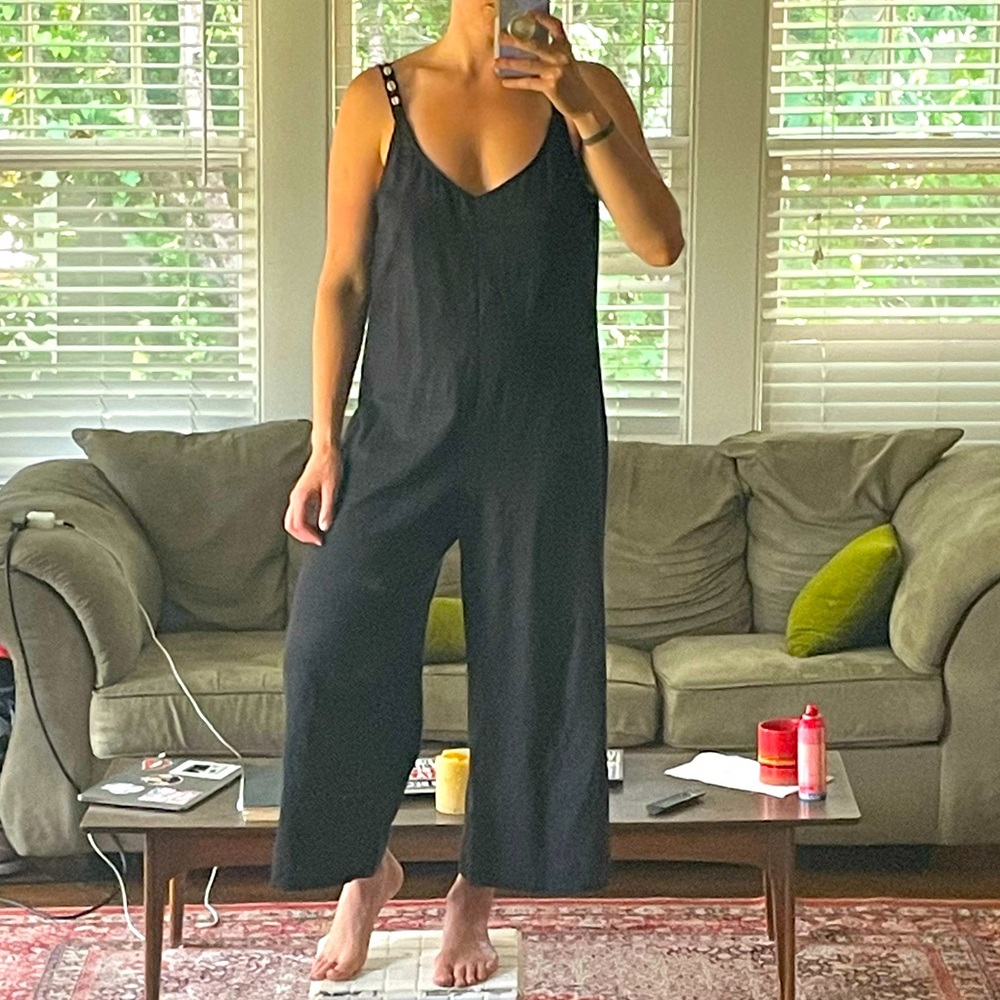STAUD linen jump suit